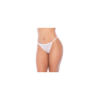 Ensemble 2 pièces en dentelle blanche, crop top et string 